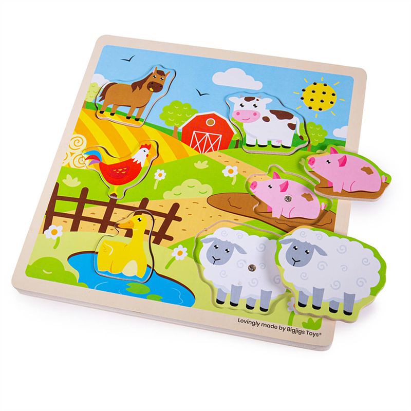 Foto van Bigjigs sound puzzle - farm