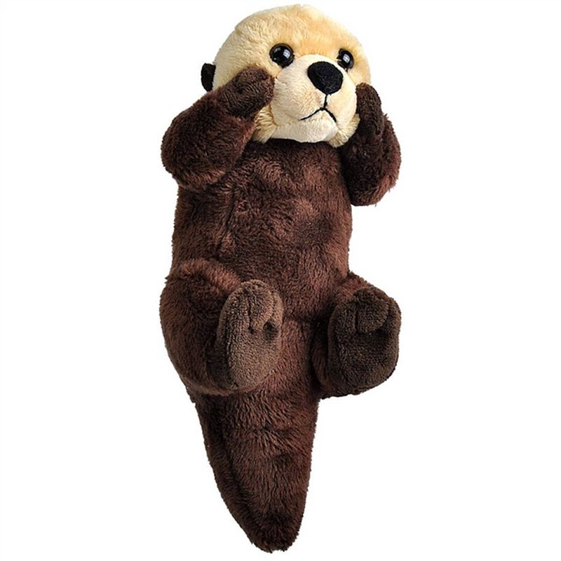 Foto van Wild republic knuffel zeeotter 20 cm pluche bruin