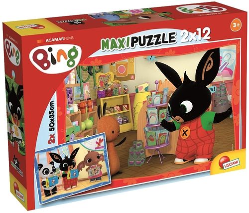 Foto van Bing puzzle supermaxi 2 x 12 pcs - - puzzel;puzzel (8008324081233)