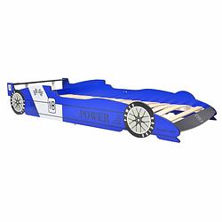 Foto van Vidaxl kinderbed raceauto blauw 90x200 cm