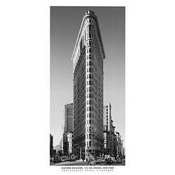 Foto van Henri silberman - flatiron building kunstdruk 50x100cm