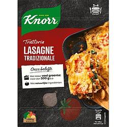 Foto van 1+1 gratis | knorr trattoria maaltijdpakket lasagne tradizionale 500g aanbieding bij jumbo