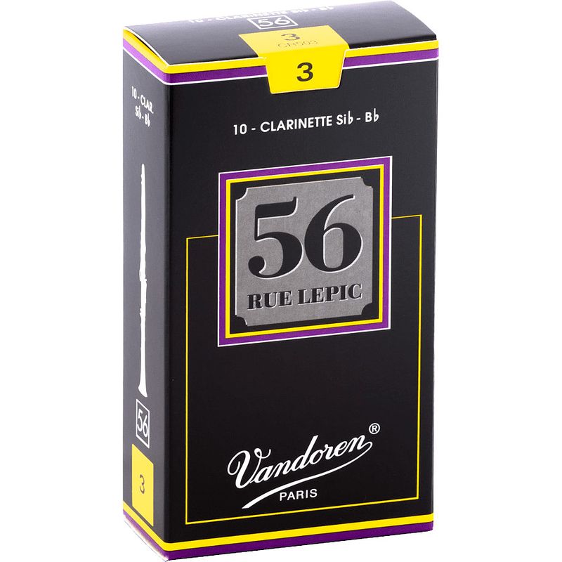 Foto van Vandoren cr503 clarinet reed 56 rue lepic riet voor bb klarinet (10 stuks)