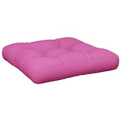 Foto van The living store palletkussen - roze - 60 x 60 x 12 cm - polyester