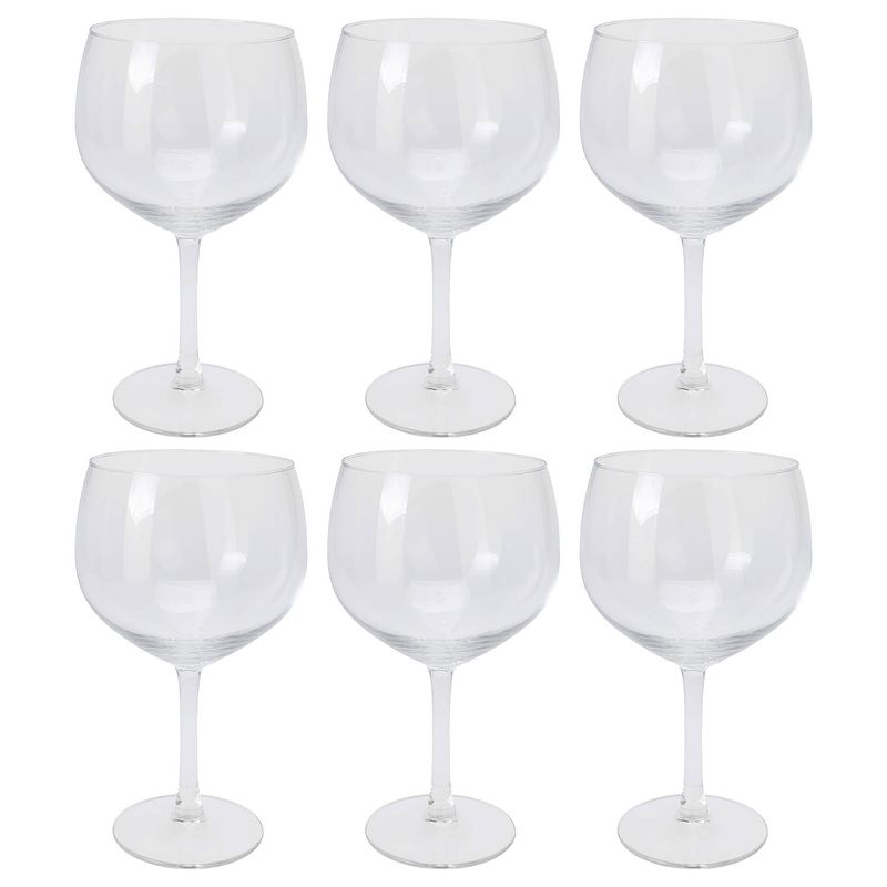 Foto van Excellent houseware cocktailglazen - 6x - 650 ml - gin tonic/spritz - cocktailglazen