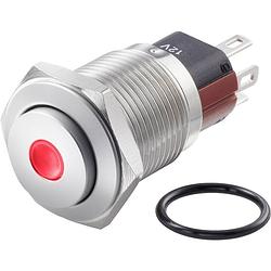 Foto van Tru components tc-7494980 tc-gq16-kh-11zd/j/r/12v/s vandalismebestendige drukschakelaar 48 v/dc 2 a 1x uit/aan continu rood ip65 1 stuk(s)