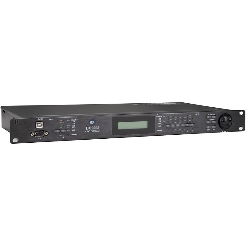 Foto van Rcf dx 2006 2 in- en 6 output digitale speaker processor