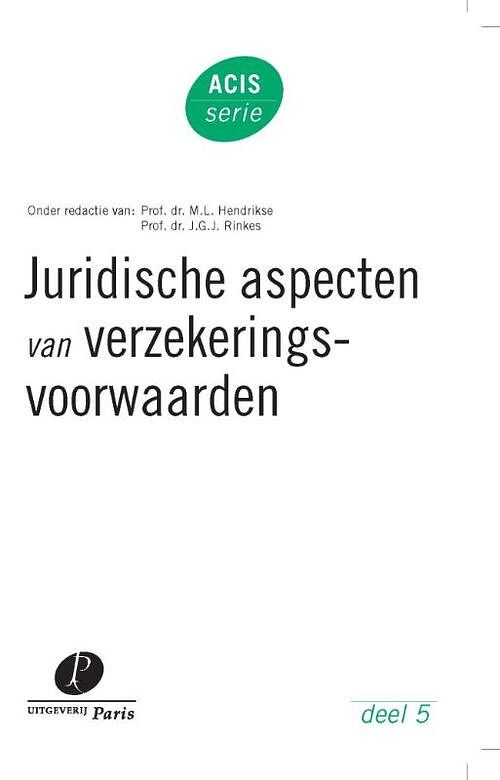 Foto van Juridische aspecten van verzekeringsvoorwaarden - ebook (9789490962463)