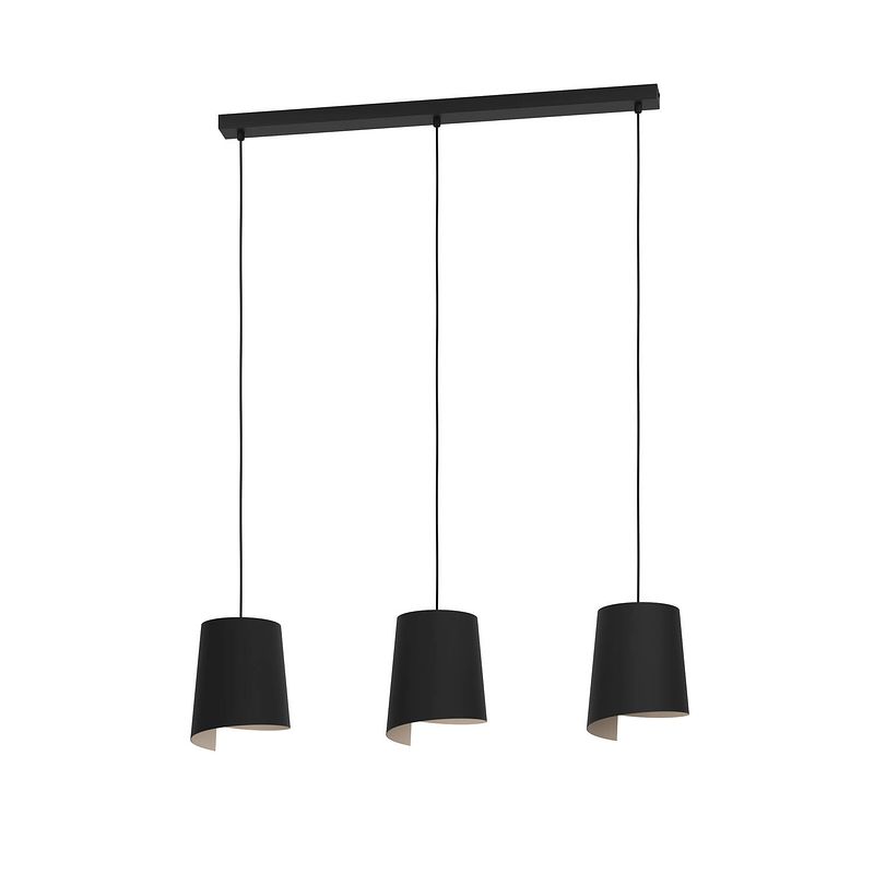 Foto van Eglo bolivia hanglamp - e27 - 88 cm - zwart