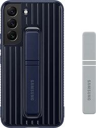 Foto van Samsung galaxy s22 protective standing cover (blauw)