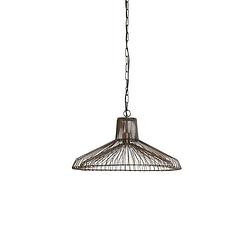 Foto van Light & living - hanglamp kasper - 55x55x29 - bruin