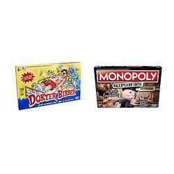 Foto van Spellenbundel - bordspellen - 2 stuks - dokter bibber & monopoly valsspelerseditie