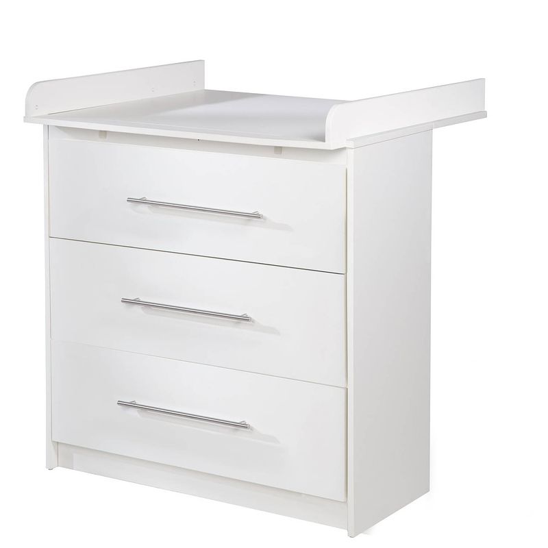 Foto van Roba commode maren 88,5 x 75 x 98,5 cm hout/rvs wit