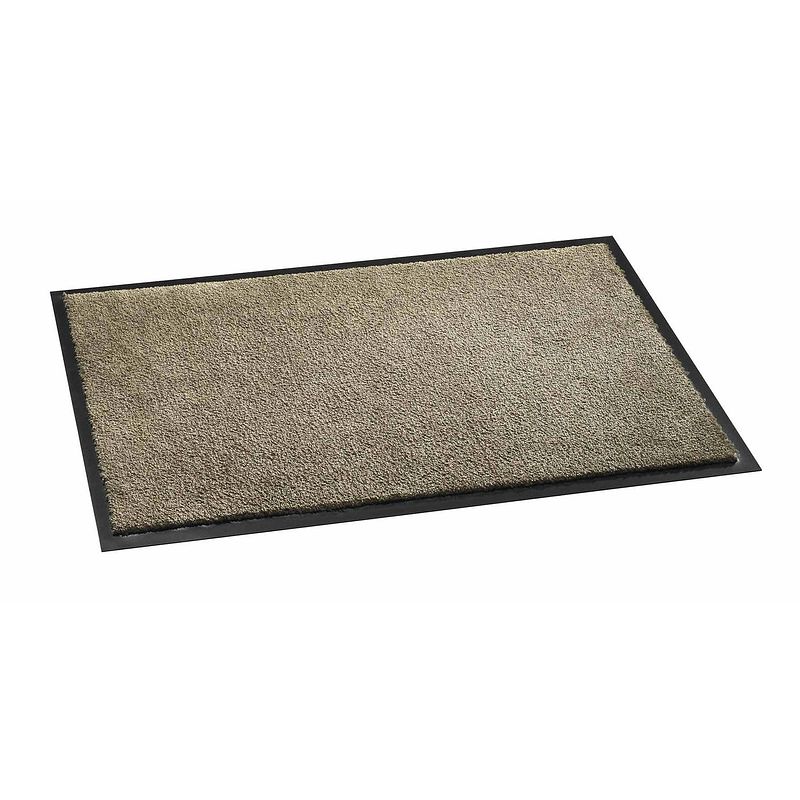 Foto van Schoonloopmat soft&clean taupe 50x75 cm