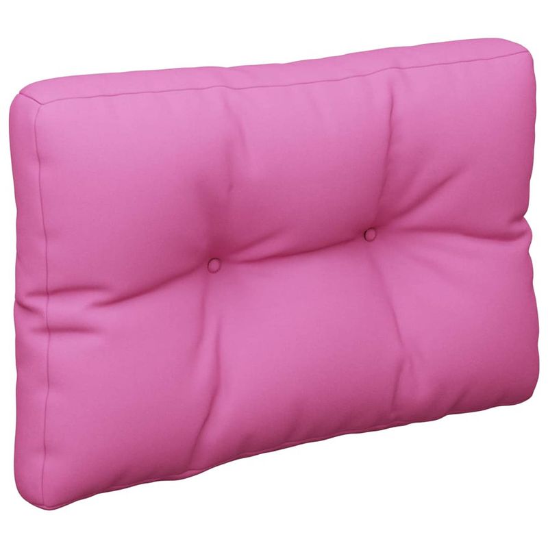 Foto van The living store palletkussen - 50 x 40 x 12 cm - roze polyester - waterafstotend