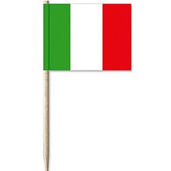 Foto van Cocktailprikkers italie 100x stuks - italiaanse vlag feestartikelen/versieringen