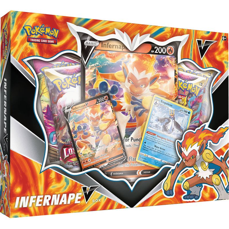 Foto van Pokémon tcg sword & shield infernape v box