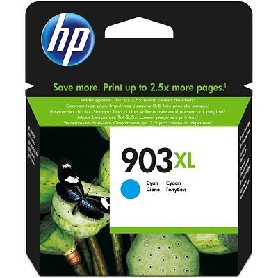 Foto van Hp 903 xl ink cyan inkt blauw