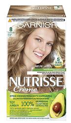Foto van Garnier nutrisse crème permanente haarverf 8 lichtblond
