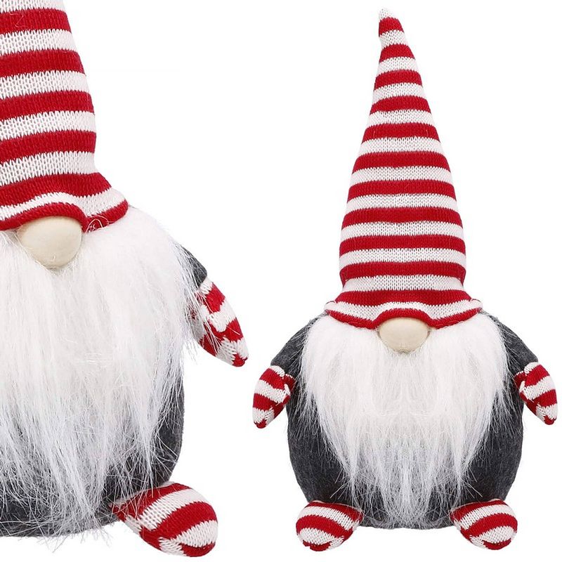 Foto van Gnome rood/wit/grijs 1 stuk 33 cm