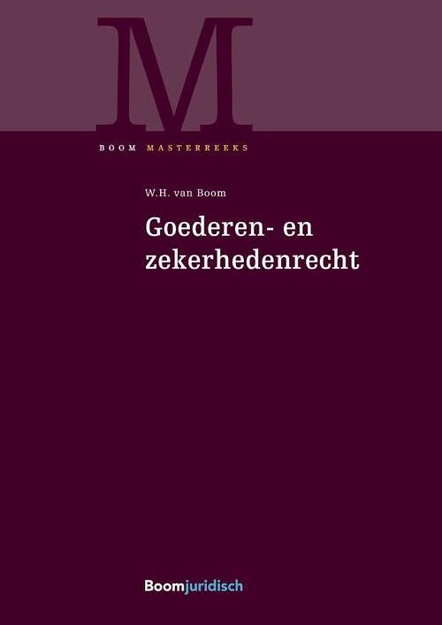 Foto van Goederen- & zekerhedenrecht - w.h. van boom - paperback (9789462126589)