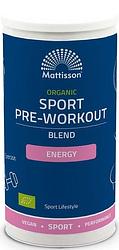 Foto van Mattisson healthstyle biologische sport pre-workout energy blend