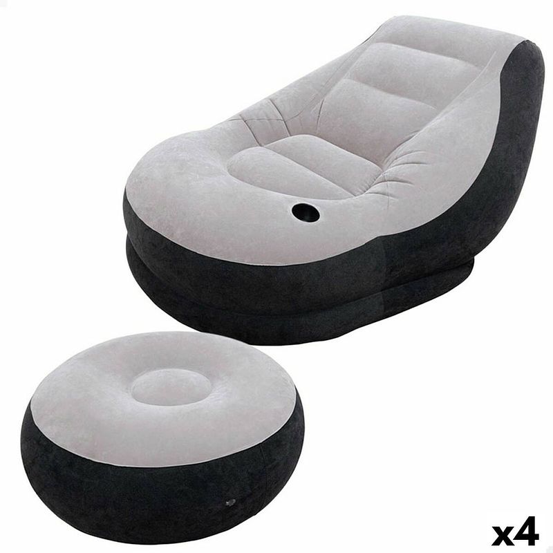 Foto van Opblaasbare stoel intex ultra lounge 99 x 76 x 130 cm (4 stuks)