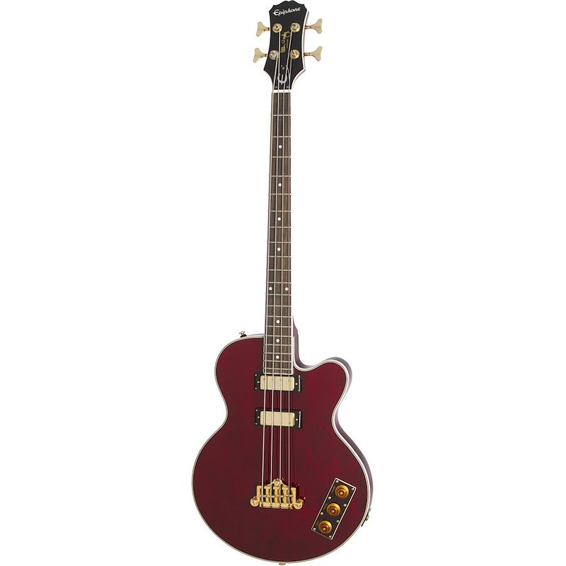 Foto van Epiphone allen woody rumblekat bass wine red elektrische basgitaar