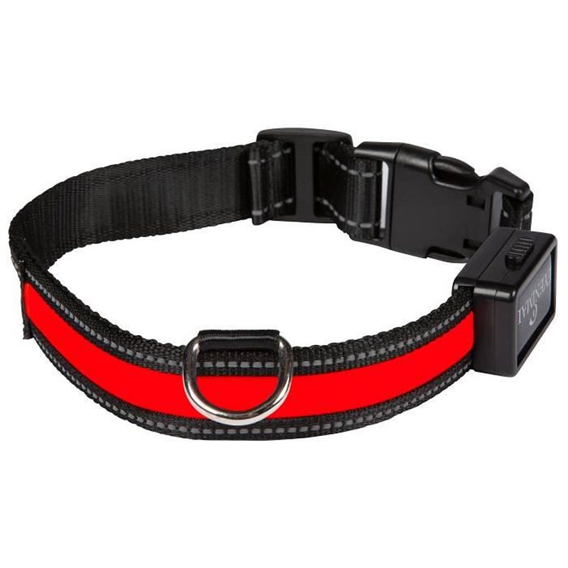 Foto van Eyenimal lichthalsband lichthalsband usb oplaadbaar l - rood - voor honden