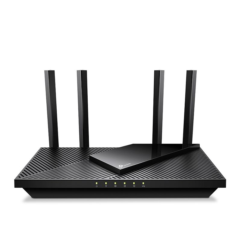 Foto van Tp-link ax3000 dual-band wi-fi 6 router router zwart