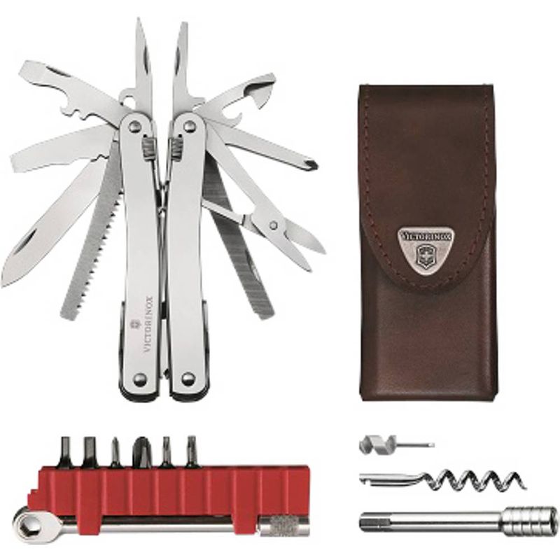 Foto van Victorinox swiss tool spirit x plus ratchet 3.0236.l multitool aantal functies 36 zilver