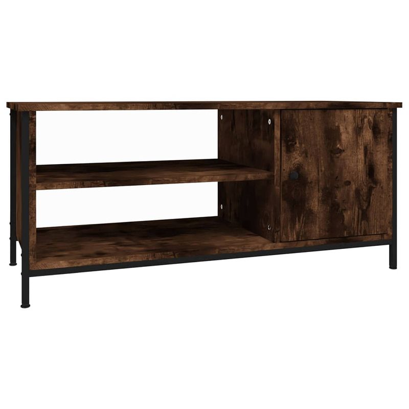 Foto van Vidaxl tv-meubel 100x40x45 cm bewerkt hout gerookt eikenkleurig