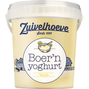 Foto van Zuivelhoeve boer'sn yoghurt® vanille 750g bij jumbo