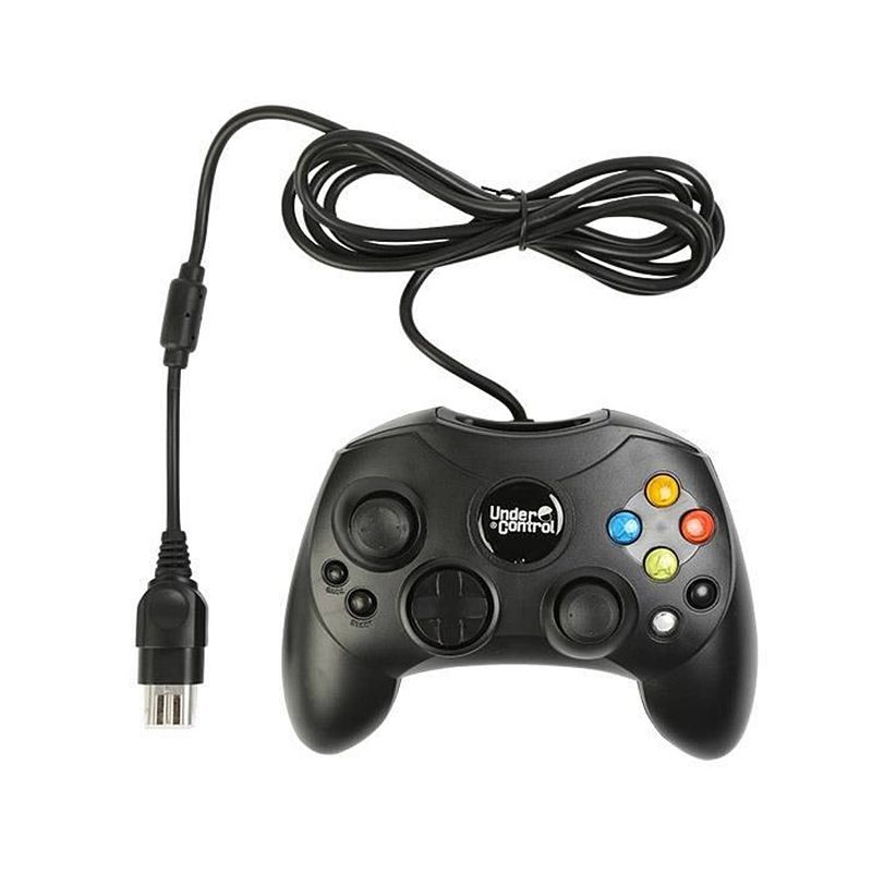 Foto van Bedrade controller xbox black onder controle