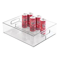 Foto van Idesign - koelkast organizer met verdeelvakken, 30.5 x 36.8 x 10.2 cm, kunststof, transparant - idesign fridge binz