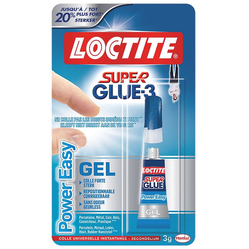 Foto van Loctite secondelijm power easy 3 g 12 stuks