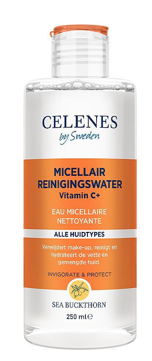 Foto van Celenes by sweden sea buckthorn micellair reinigingswater - vette/gecombineerde huid