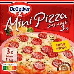 Foto van Dr. oetker mini pizza salame 3 stuks 300g bij jumbo