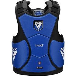 Foto van Rdx sports chest guard pro training apex a4 - blauw - kunststof