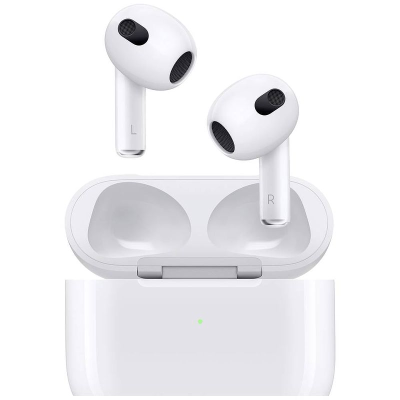 Foto van Apple airpods (3. gen) mit lightning case airpods bluetooth hifi wit oplaadbox, bestand tegen zweet