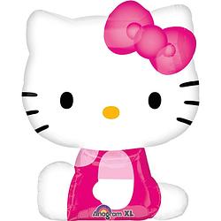Foto van Anagram folieballon hello kitty junior 56 x 69 cm roze/wit