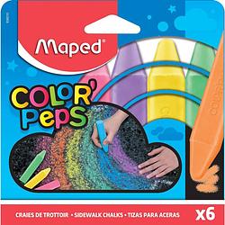 Foto van Maped stoepkrijt color'speps, etui van 6 stuks