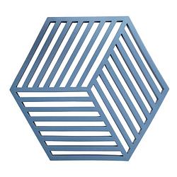 Foto van Krumble pannenonderzetter hexagon - blauw