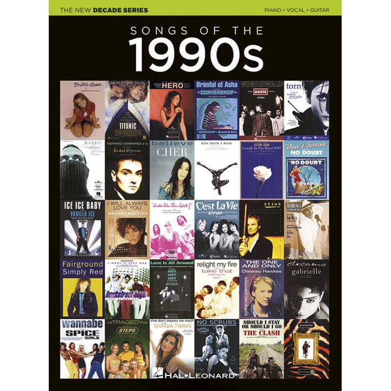 Foto van Hal leonard the new decade series: songs of the 1990s voor piano, gitaar en zang