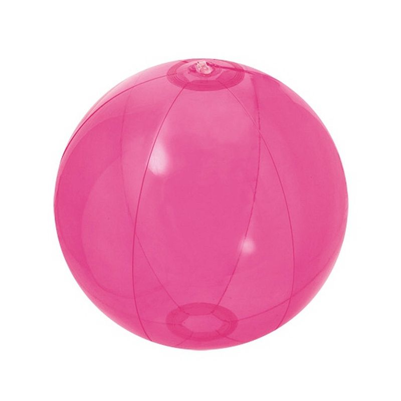 Foto van 3 opblaasbare strandballen fel roze 30 cm - strandballen