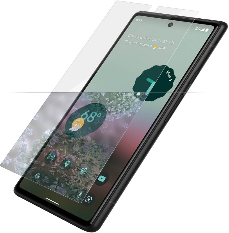 Foto van Panzerglass google pixel 6a antibacteriele screenprotector glas