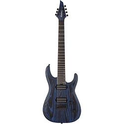 Foto van Jackson pro series dk modern ash ht7 black & blue 7-snarige elektrische gitaar