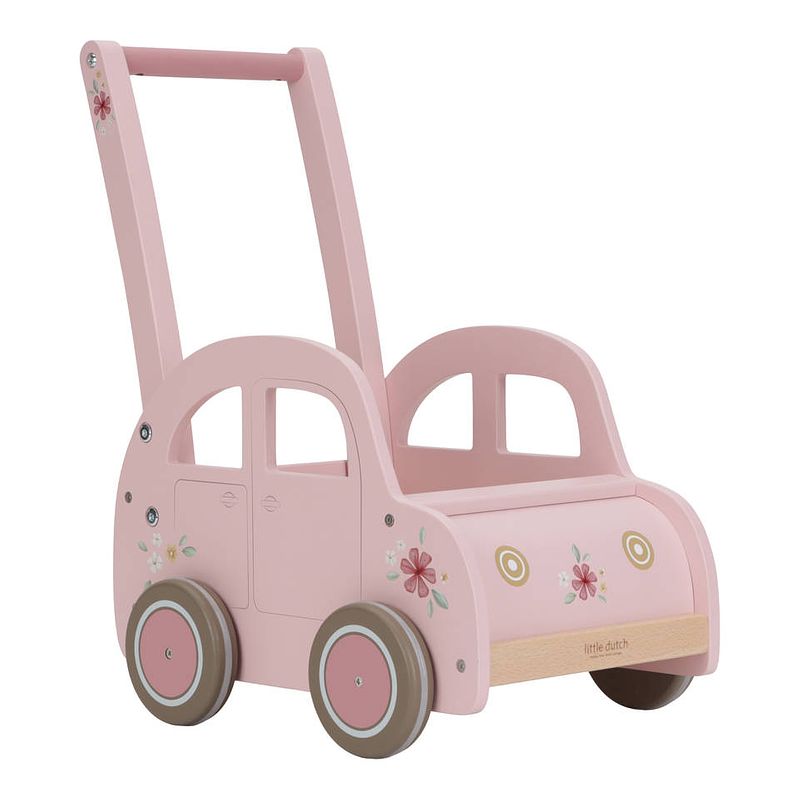 Foto van Little dutch houten loopwagen - roze