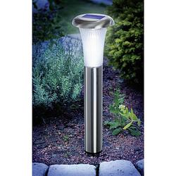 Foto van Esotec solar tuinlamp vesuv 102067 led koudwit rvs