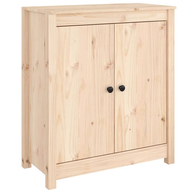 Foto van Vidaxl dressoir 70x35x80 cm massief grenenhout